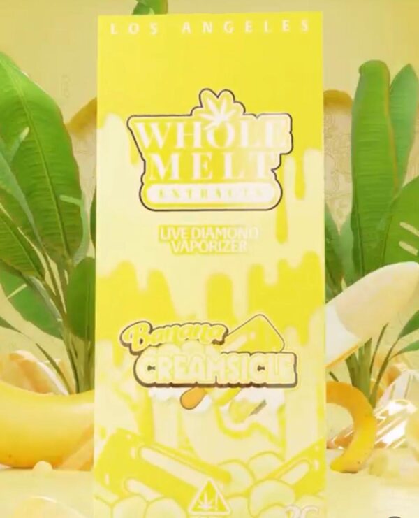 banana-creamsicle-whole-melt-extracts-disposable.jpeg Whole Melt Extracts Banana Creamsicle - Image 1