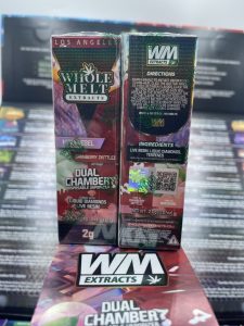 Whole Melts Dual Chamber 2G Disposable Vape Pen – Mochiesel + Cranberry Zkittlez - Image 2