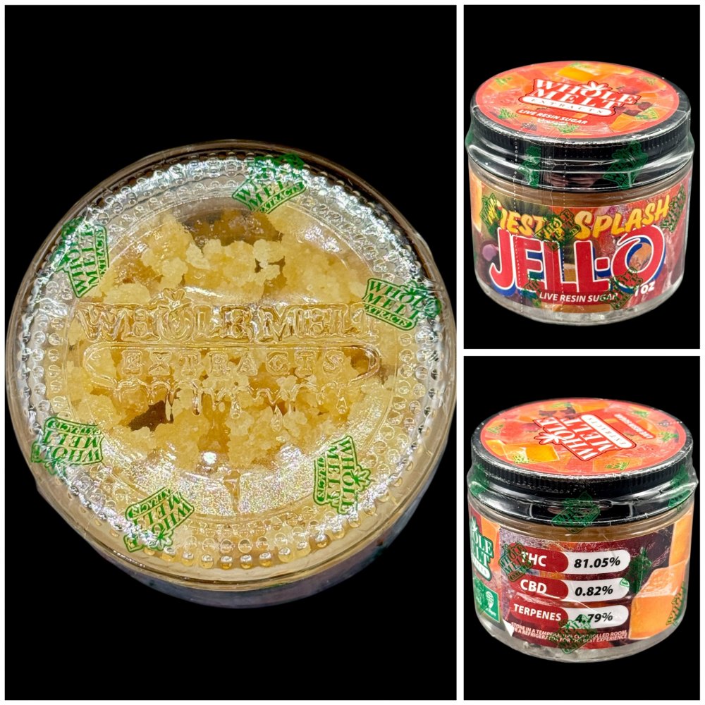 fiesta-splash-jello-live-resin-sugar-whole-melt-1.jpeg Whole Melt Extracts Fiesta Splash JELL-O Live Resin Sugar - Image 1
