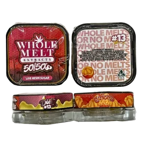 Whole Melt Extracts 50/50’s Live Resin Sugar “Sweet Diesel #13” & “Tangelo”
