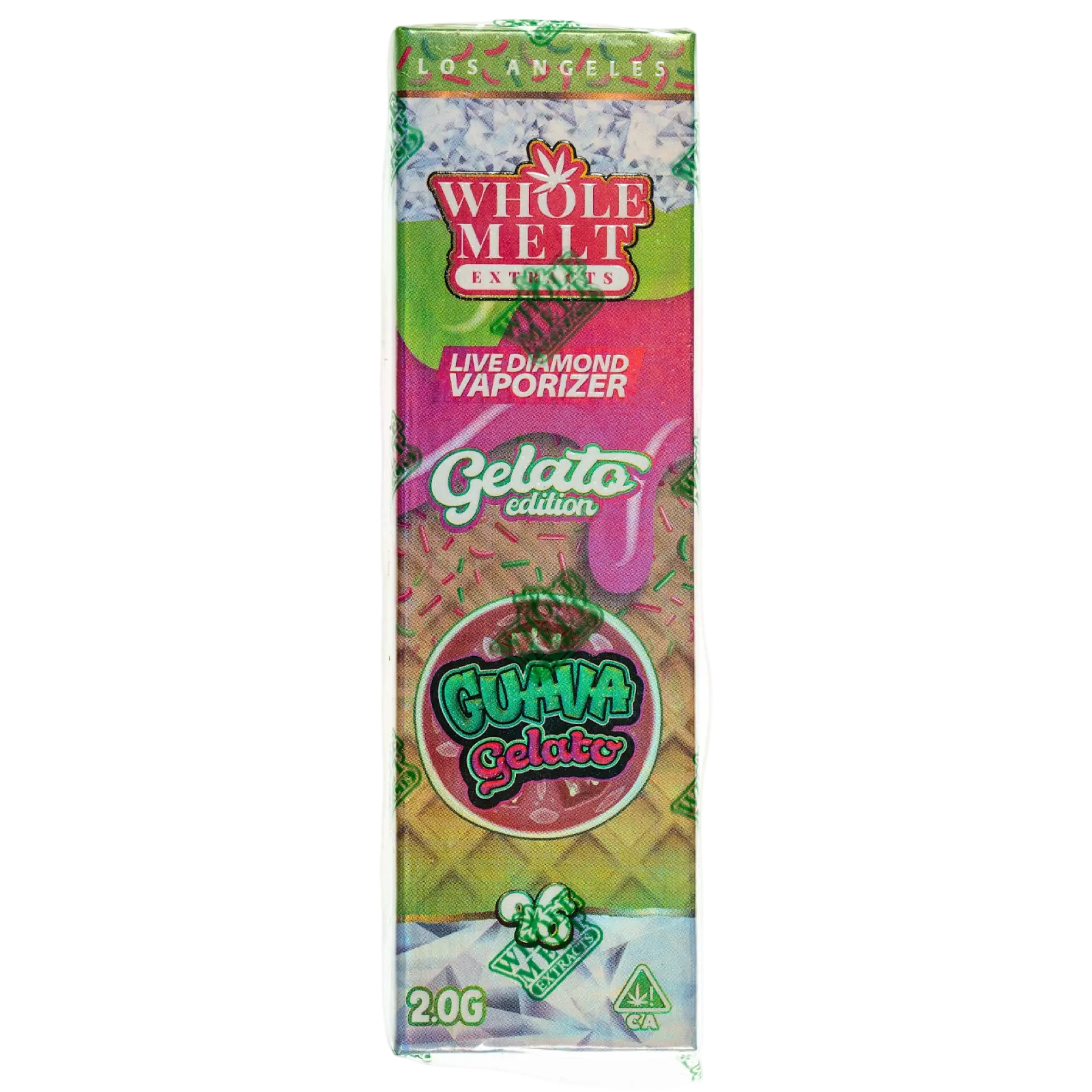 whole-melt-extracts-guava-gelato-2g-live-diamond-vaporizer.webp Whole Melt Extracts Guava Gelato - Image 1