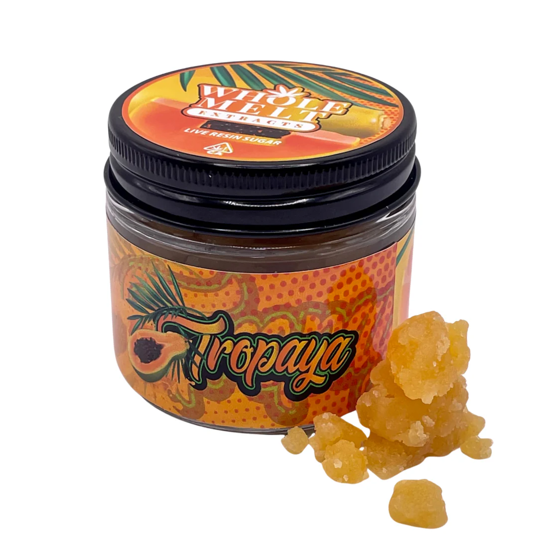 whole-melts-extracts-tropaya-—-tropical-edition.webp Whole Melt Extracts Tropaya Live Resin Sugar | Tropical Edition - Image 1