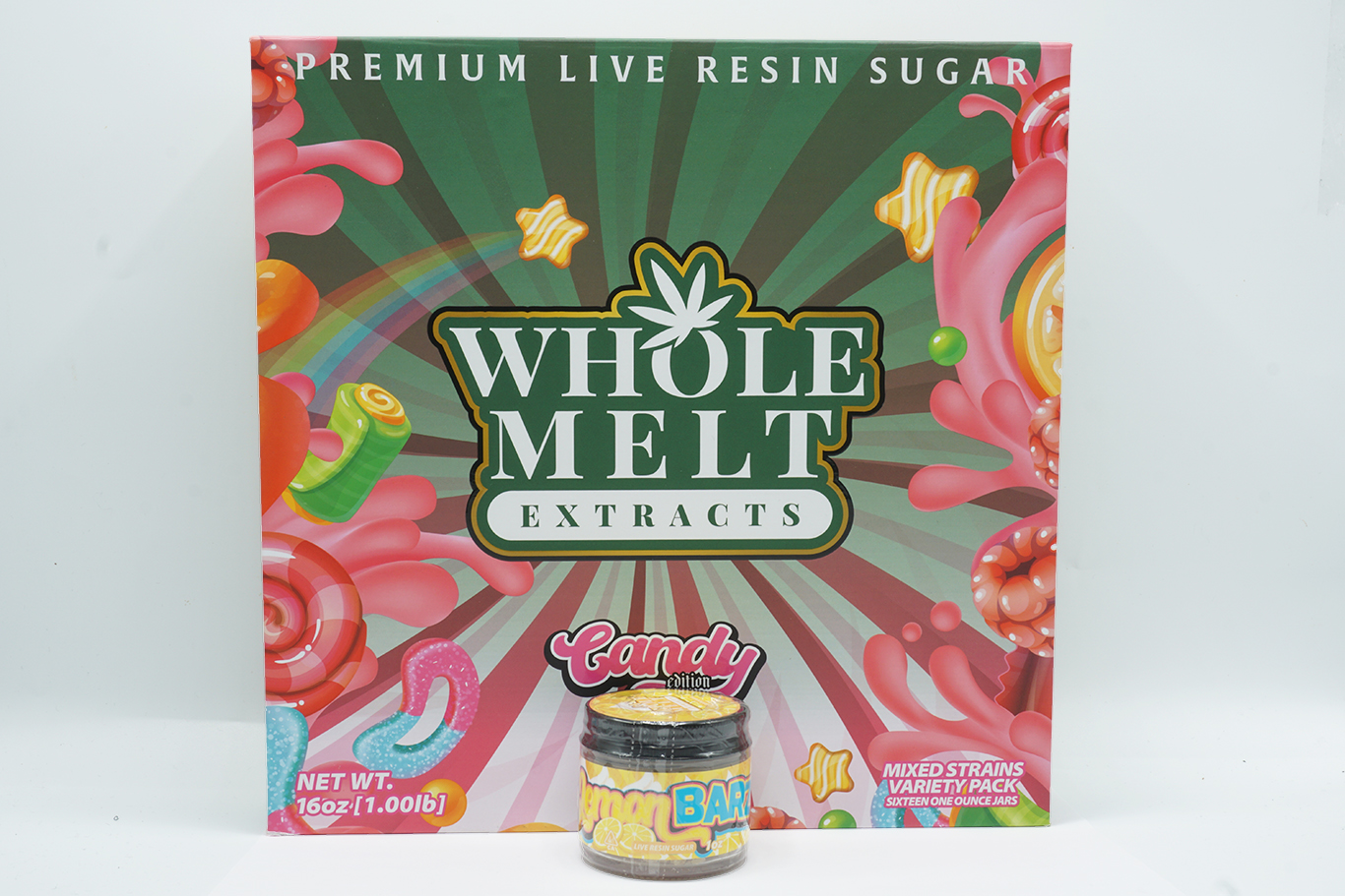 whole-melts-lemon-barz-sugar-candy-edition.jpg Whole Melt Extracts Lemon Barz Live Resin Sugar | Candy Edition - Image 1