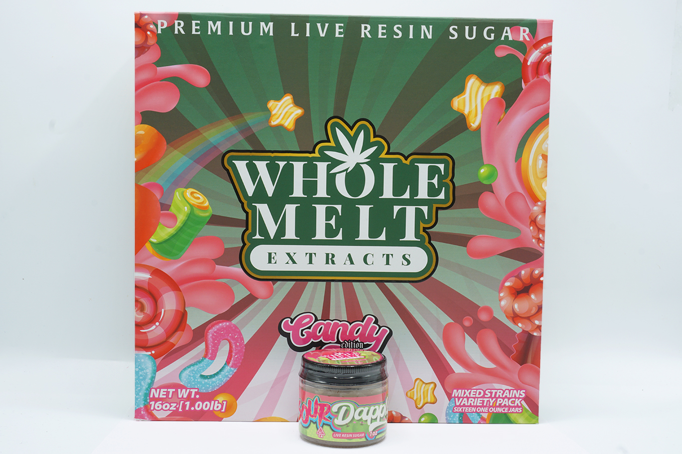 whole-melts-sour-dapple-sugar-candy-edition.jpg Whole Melt Extracts Sour Dapple Live Resin Sugar | Candy Edition - Image 1