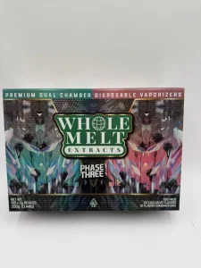 Whole Melt Extracts Phase 3 Dual Chamber 2G Disposable Vaporizers | Liquid Diamonds + Live Resin