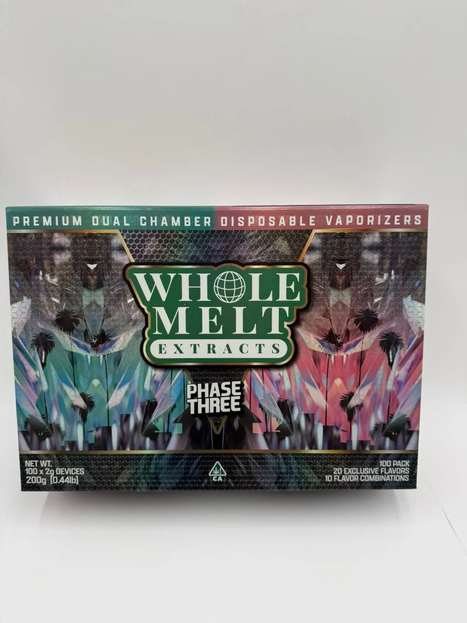 whole-melt-phase-3 Whole Melt Extracts Phase 3 Dual Chamber 2G Disposable Vaporizers | Liquid Diamonds + Live Resin - Image 1