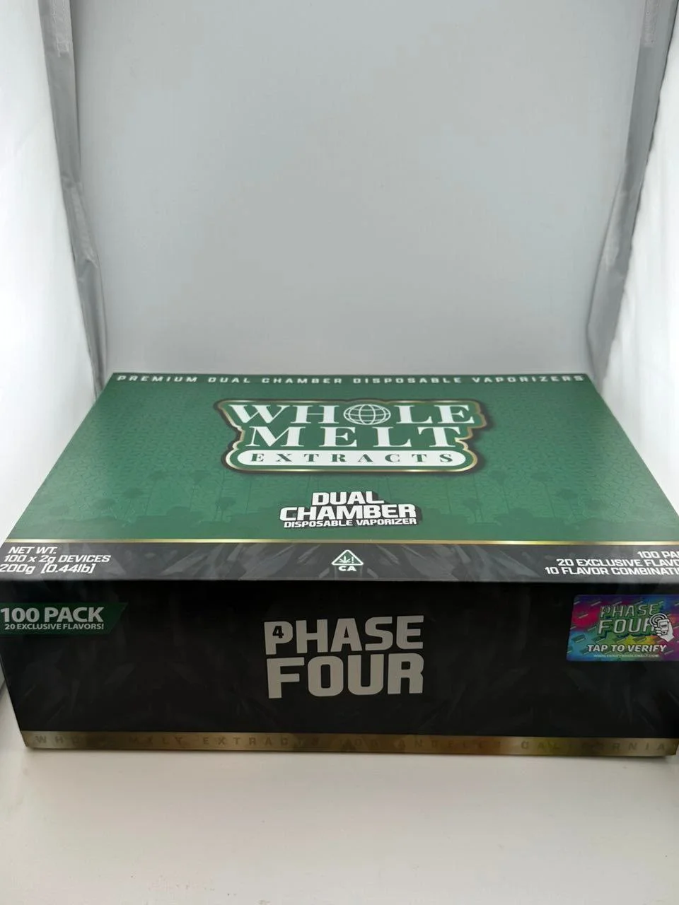 Whole Melt Extracts Phase 4 Dual Chamber 2G Disposable Vaporizers | Liquid Diamonds + Live Resin