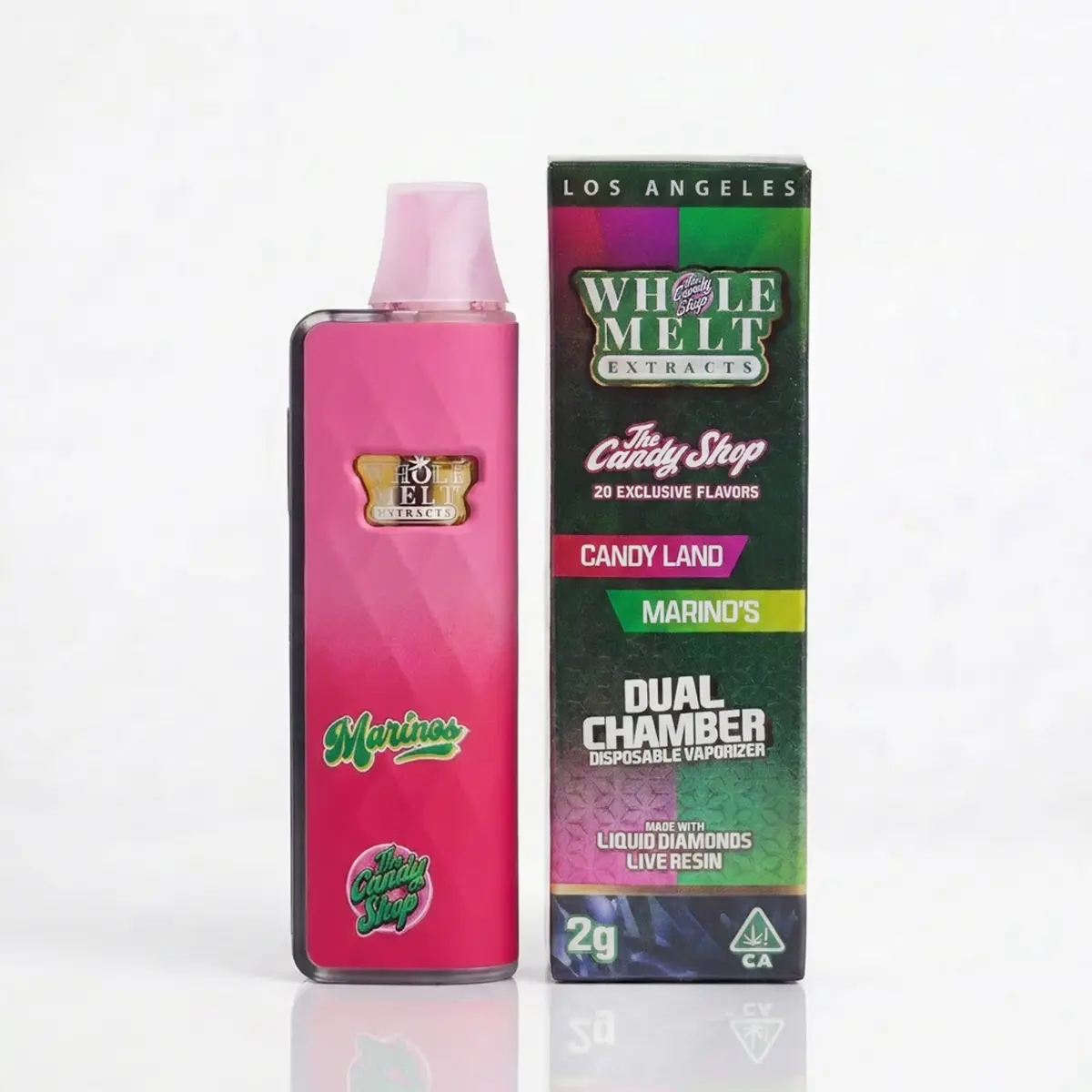 candy-land-marinos-whole-melt-x-candy-shop Whole Melts X Candy Shop 2G Dual Disposable - Candy Land + Marino's - Image 1