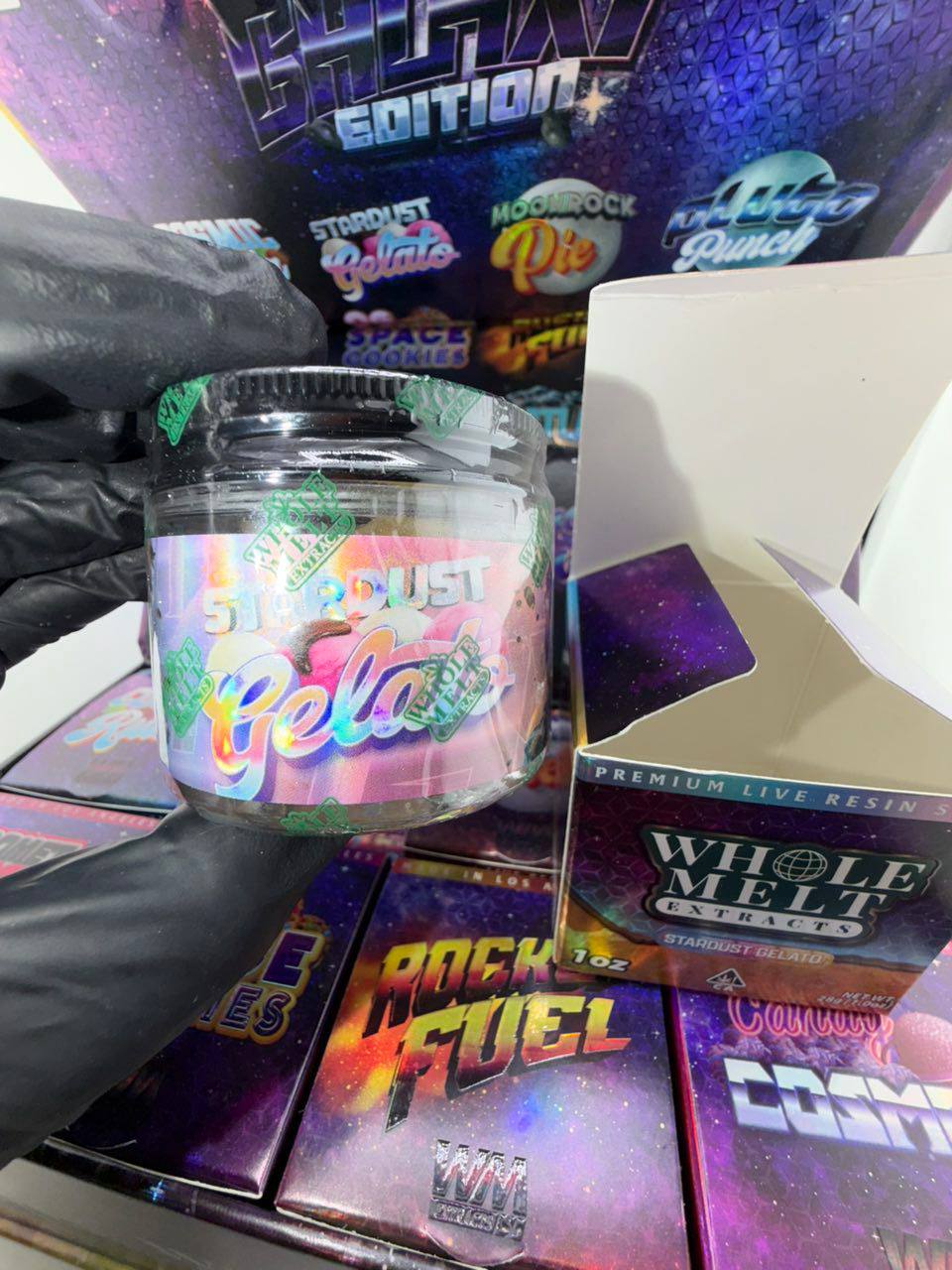 stardust-gelato-whole-melt-wax Whole Melt Extracts Stardust Gelato Live Resin Sugar - Image 1